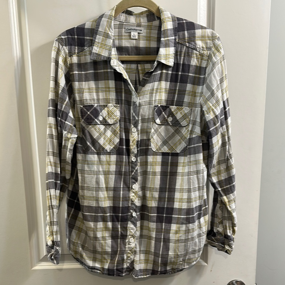 Croft&Barrow Plaid Button-Up Shirt